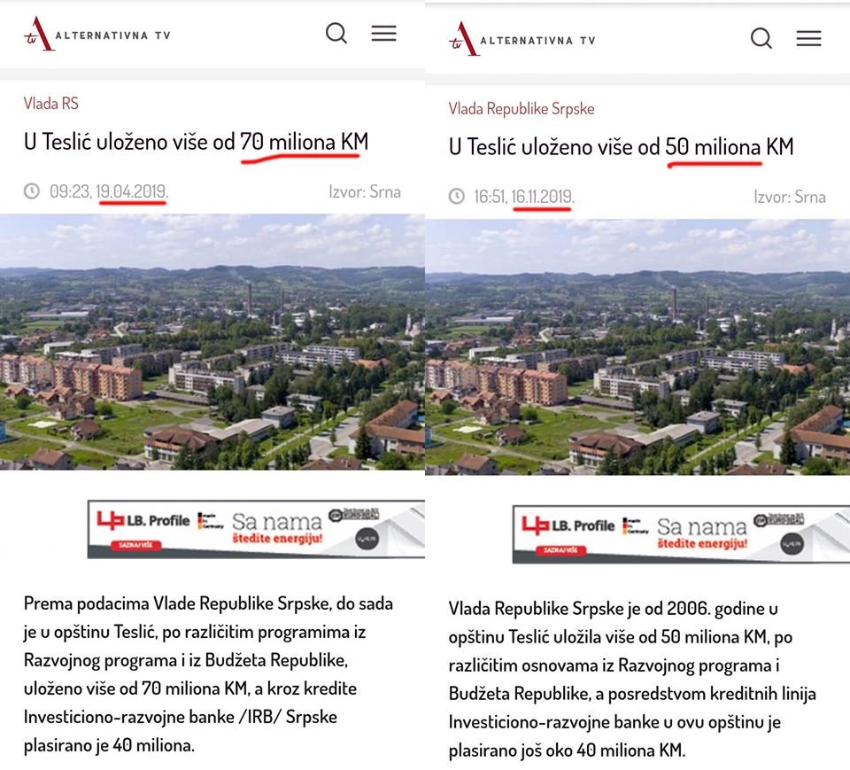 uporedni prikaz atv