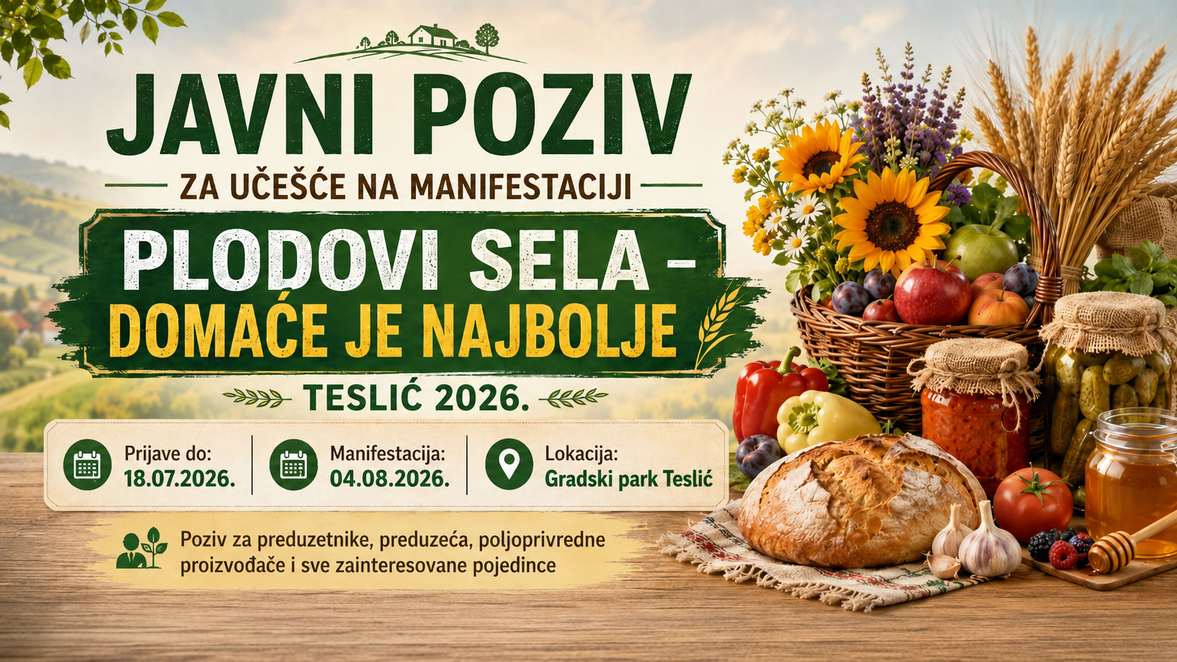 javni poziv plodovi sela 2026